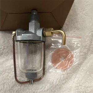 Fuel Sediment Bowl Assembly Glass Bowl Gasket for Tractor Filter